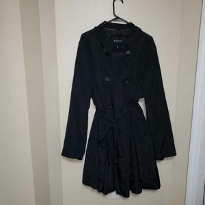 IB Diffusion black trench rain coat women's 3x